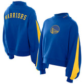 Golden State Warriors Women's Sport Night Balloon Sleeves Sweatshirt Royal - New Era