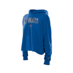 Golden State Warriors Women's Glam Game Open Back Hoodie Royal - New Era