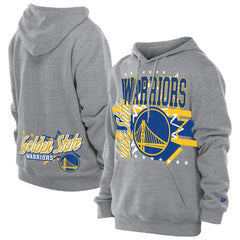 Golden State Warriors Injection Sport Classics Fleece Hoodie Heather Gray - New Era