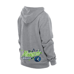 Minnesota Timberwolves Injection Sport Classics Fleece Hoodie Heather Gray - New Era
