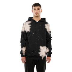 New York Knicks Injection Bleached Out Raw Edge Hoodie Black - New Era