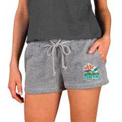 Miami Dolphins Concepts Sport Women's Mainstream Terry Shorts - Gray Shorts