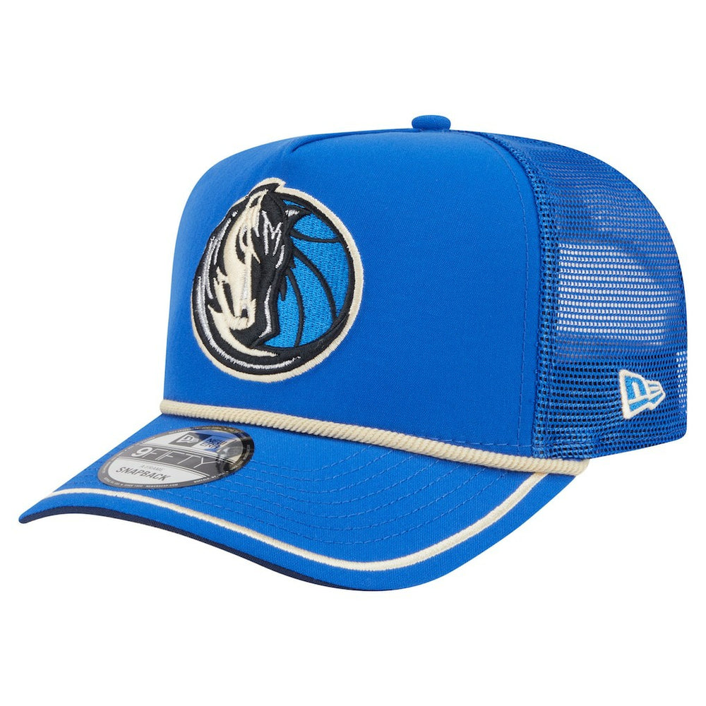 Dallas Mavericks Vintage Team Rope A-Frame 9FIFTY Snapback Hat Blue - New Era