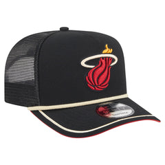 Miami Heat Vintage Team Rope A-Frame 9FIFTY Snapback Hat Black - New Era