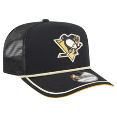 Pittsburgh Penguins New Era Vintage Team Rope A-Frame 9FIFTY Snapback Hat - Black | US 202620641