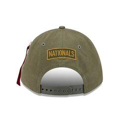 Washington Nationals New Era x Alpha Industries A-Frame 9FORTY Adjustable Hat - Olive Hats