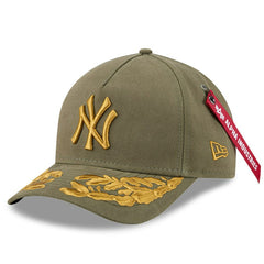 New York Yankees New Era x Alpha Industries A-Frame 9FORTY Adjustable Hat - Olive Hats