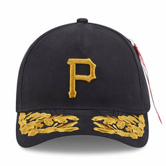 Pittsburgh Pirates New Era x Alpha Industries A-Frame 9FORTY Adjustable Hat - Black Hats