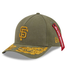 San Francisco Giants New Era x Alpha Industries A-Frame 9FORTY Adjustable Hat - Olive Hats