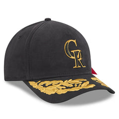 Colorado Rockies New Era x Alpha Industries A-Frame 9FORTY Adjustable Hat - Black Hats