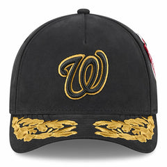 Washington Nationals New Era x Alpha Industries A-Frame 9FORTY Adjustable Hat - Black Hats