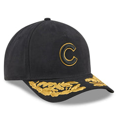 Chicago Cubs New Era x Alpha Industries A-Frame 9FORTY Adjustable Hat - Black Hats