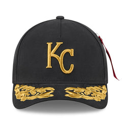 Kansas City Royals New Era x Alpha Industries A-Frame 9FORTY Adjustable Hat - Black Hats