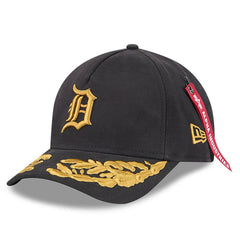Detroit Tigers New Era x Alpha Industries A-Frame 9FORTY Adjustable Hat - Black Hats
