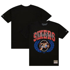 Philadelphia 76ers NBA x Michelob Ultra Rewind II T-Shirt Black - Mitchell & Ness