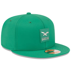 Philadelphia Eagles New Era 2025 Sideline Throwback 59FIFTY Fitted Hat - Kelly Green Hats