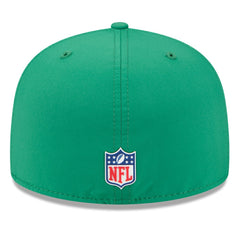 Philadelphia Eagles New Era 2025 Sideline Throwback 59FIFTY Fitted Hat - Kelly Green Hats