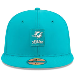 Miami Dolphins New Era 2025 Sideline 59FIFTY Fitted Hat - Aqua Hats