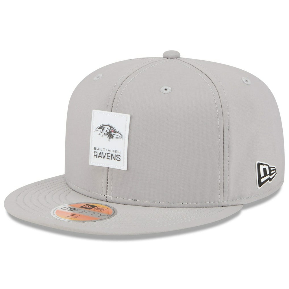 Baltimore Ravens New Era 2025 Sideline 59FIFTY Fitted Hat - Gray Hats