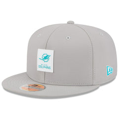Miami Dolphins New Era 2025 Sideline 59FIFTY Fitted Hat - Gray Hats