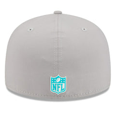 Miami Dolphins New Era 2025 Sideline 59FIFTY Fitted Hat - Gray Hats