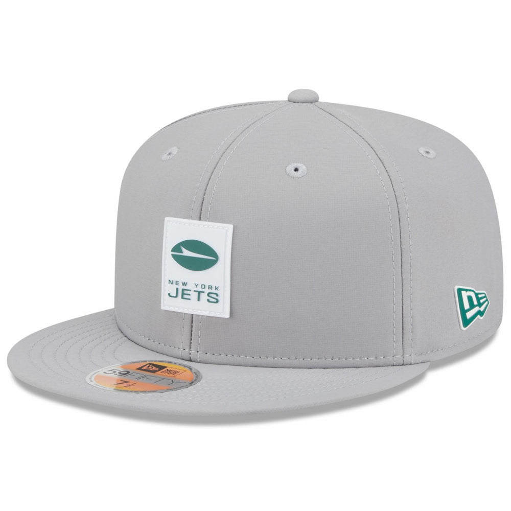 New York Jets New Era 2025 Sideline 59FIFTY Fitted Hat - Gray Hats