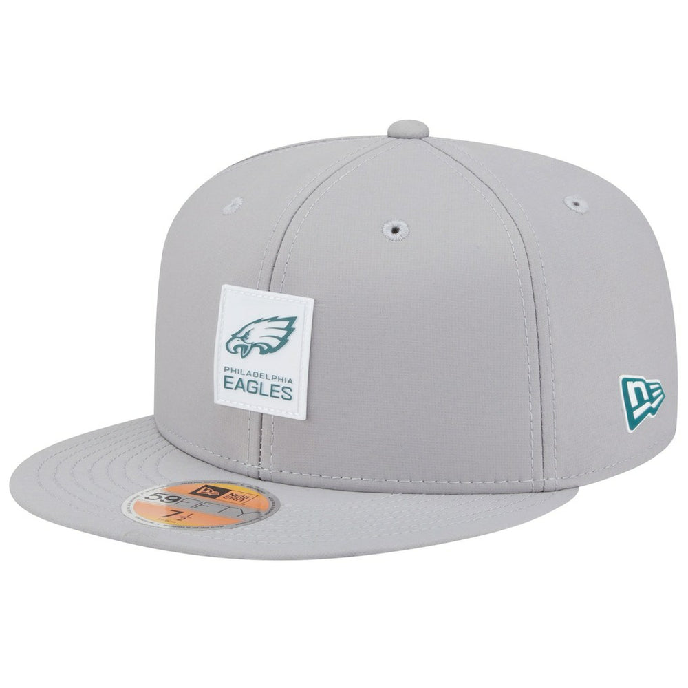 Philadelphia Eagles New Era 2025 Sideline 59FIFTY Fitted Hat - Gray Hats