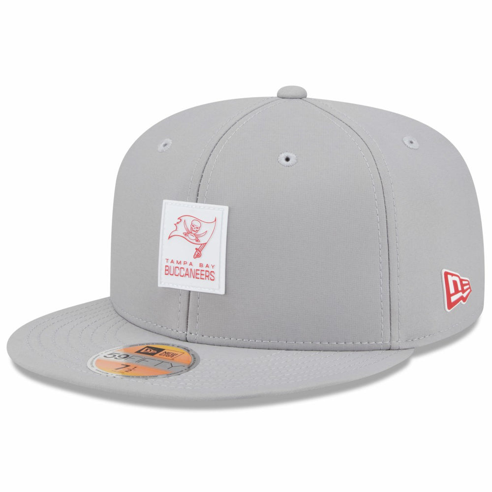 Tampa Bay Buccaneers New Era 2025 Sideline 59FIFTY Fitted Hat - Gray Hats
