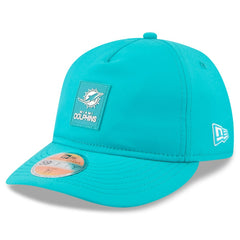 Miami Dolphins New Era 2025 Sideline Retro Crown 59FIFTY Fitted Hat - Aqua Hats