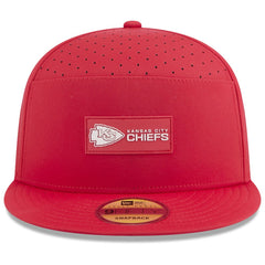 Kansas City Chiefs New Era 2025 Sideline Split Panel 9FIFTY Snapback Hat - Red Hats