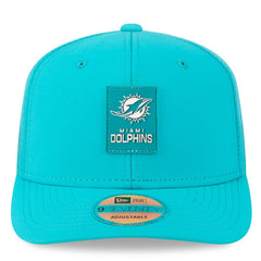Miami Dolphins New Era 2025 Sideline 9SEVENTY Trucker Adjustable Hat - Aqua Hats