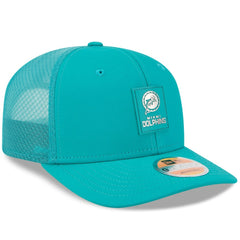 Miami Dolphins New Era 2025 Sideline Throwback 9SEVENTY Trucker Adjustable Hat - Aqua Hats