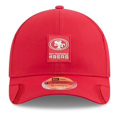 San Francisco 49ers New Era 2025 Sideline M-Crown 9FORTY Adjustable Hat - Scarlet Hats