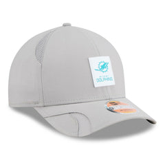 Miami Dolphins New Era 2025 Sideline M-Crown 9FORTY Adjustable Hat - Gray Hats