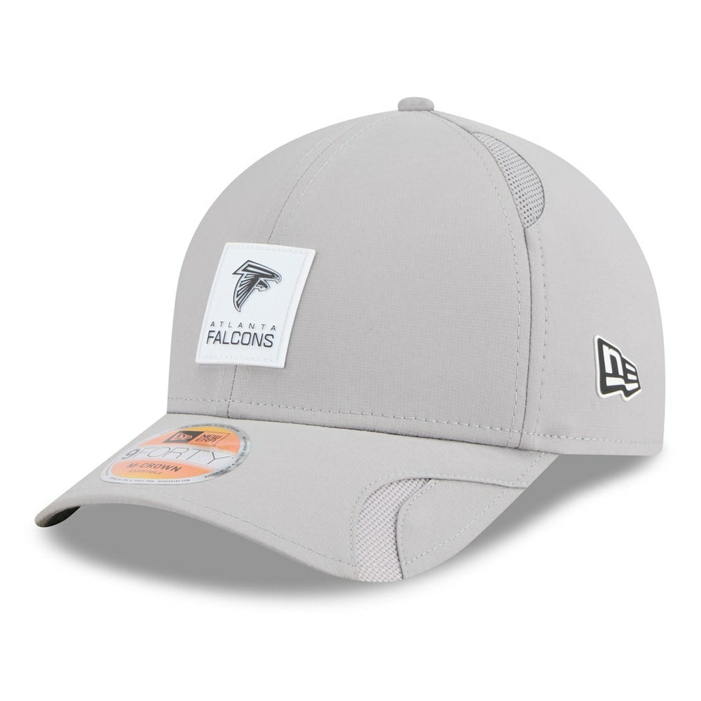 Atlanta Falcons New Era 2025 Sideline M-Crown 9FORTY Adjustable Hat - Gray Hats