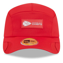 Kansas City Chiefs New Era 2025 Sideline Runner Adjustable Hat - Red Hats