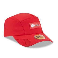 Kansas City Chiefs New Era 2025 Sideline Runner Adjustable Hat - Red Hats