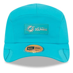 Miami Dolphins New Era 2025 Sideline Runner Adjustable Hat - Aqua Hats