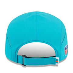 Miami Dolphins New Era 2025 Sideline Runner Adjustable Hat - Aqua Hats