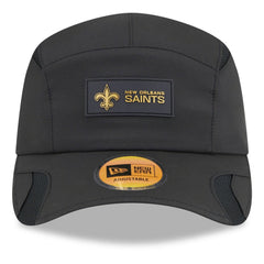 New Orleans Saints New Era 2025 Sideline Runner Adjustable Hat - Black Hats