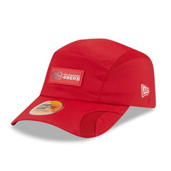 San Francisco 49ers New Era 2025 Sideline Runner Adjustable Hat - Scarlet Hats