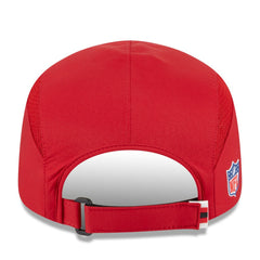 San Francisco 49ers New Era 2025 Sideline Runner Adjustable Hat - Scarlet Hats