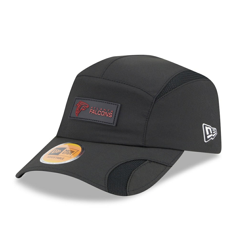 Atlanta Falcons New Era 2025 Sideline Runner Adjustable Hat - Black Hats