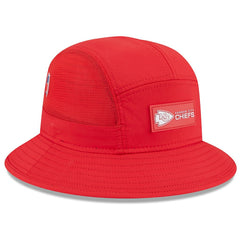 Kansas City Chiefs New Era 2025 Sideline Bucket Hat - Red Hats