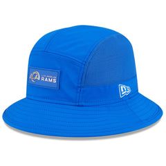 Los Angeles Rams New Era 2025 Sideline Bucket Hat - Royal Hats