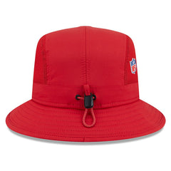 San Francisco 49ers New Era 2025 Sideline Bucket Hat - Scarlet Hats