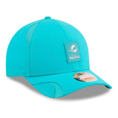 Miami Dolphins New Era Youth 2025 Sideline 9FORTY Adjustable Hat - Aqua Hats