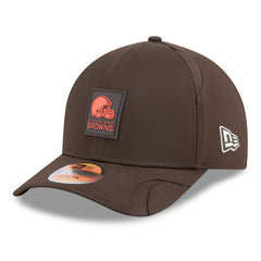 Cleveland Browns New Era Youth 2025 Sideline 9FORTY Adjustable Hat - Brown Hats