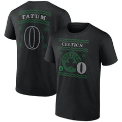 Jayson Tatum Boston Celtics Ugly Sweater Name & Number T-Shirt Black outlet