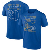 Stephen Curry Golden State Warriors Ugly Sweater Name & Number T-Shirt Royal